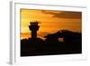 U.S. Air Force F-16 Fighting Falcon at Sunset-Stocktrek Images-Framed Photographic Print