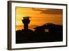 U.S. Air Force F-16 Fighting Falcon at Sunset-Stocktrek Images-Framed Photographic Print