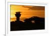 U.S. Air Force F-16 Fighting Falcon at Sunset-Stocktrek Images-Framed Photographic Print