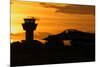 U.S. Air Force F-16 Fighting Falcon at Sunset-Stocktrek Images-Mounted Photographic Print