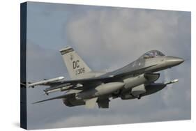 U.S. Air Force F-16 Fighting Falcon Flying over Brazil-Stocktrek Images-Stretched Canvas