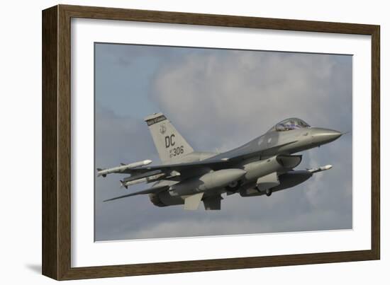 U.S. Air Force F-16 Fighting Falcon Flying over Brazil-Stocktrek Images-Framed Photographic Print