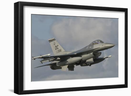 U.S. Air Force F-16 Fighting Falcon Flying over Brazil-Stocktrek Images-Framed Photographic Print