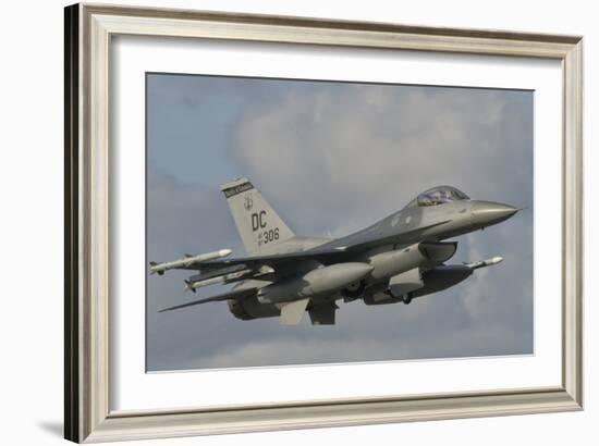 U.S. Air Force F-16 Fighting Falcon Flying over Brazil-Stocktrek Images-Framed Photographic Print