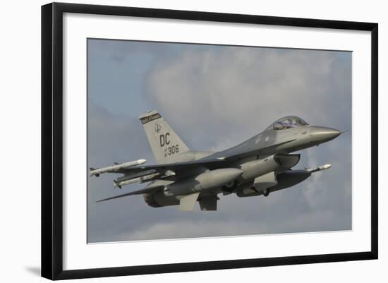 U.S. Air Force F-16 Fighting Falcon Flying over Brazil-Stocktrek Images-Framed Photographic Print