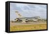 U.S. Air Force F-16C Taxiing at Natal Air Force Base, Brazil-Stocktrek Images-Framed Stretched Canvas