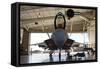 U.S. Air Force F-22A Raptor Parked in its Shelter at Holloman Air Force Base-Stocktrek Images-Framed Stretched Canvas