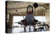 U.S. Air Force F-22A Raptor Parked in its Shelter at Holloman Air Force Base-Stocktrek Images-Stretched Canvas