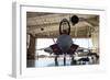 U.S. Air Force F-22A Raptor Parked in its Shelter at Holloman Air Force Base-Stocktrek Images-Framed Photographic Print