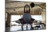 U.S. Air Force F-22A Raptor Parked in its Shelter at Holloman Air Force Base-Stocktrek Images-Mounted Photographic Print