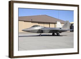 U.S. Air Force F-22A Raptor Taxiing at Holloman Air Force Base-Stocktrek Images-Framed Photographic Print