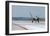 U.S. Air Force F-22A Raptor Taxiing at Langley Air Force Base, Virginia-Stocktrek Images-Framed Photographic Print