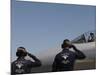 U.S. Air Force Senior Airmen Salute the Captain during Sentry Eagle, August 11, 2007-Stocktrek Images-Mounted Photographic Print