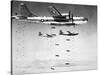U.S. Airforce B-29 Superfortresses Drop Bombs on North Korea, 1951-null-Stretched Canvas