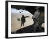 U.S. Airmen Jump from a C-130 Hercules Aircraft Over Nevada-Stocktrek Images-Framed Photographic Print