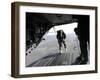 U.S. Airmen Jump from a CH-47 Chinook Over Nevada-Stocktrek Images-Framed Photographic Print