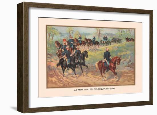 U.S. Army Artillery Field Equipment 1899-Arthur Wagner-Framed Art Print