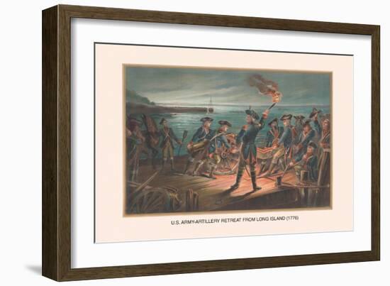 U.S. Army, Artillery Retreat from Long Island, 1776-Arthur Wagner-Framed Art Print