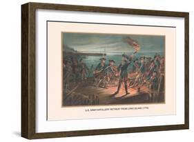 U.S. Army, Artillery Retreat from Long Island, 1776-Arthur Wagner-Framed Art Print