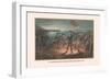 U.S. Army, Artillery Retreat from Long Island, 1776-Arthur Wagner-Framed Art Print