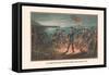 U.S. Army, Artillery Retreat from Long Island, 1776-Arthur Wagner-Framed Stretched Canvas