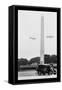 U.S. Army Blimps over the Washington Monument-null-Framed Stretched Canvas