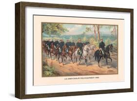 U.S. Army Cavalry Field Equipment, 1899-Arthur Wagner-Framed Art Print