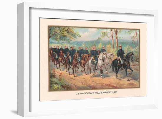 U.S. Army Cavalry Field Equipment, 1899-Arthur Wagner-Framed Art Print