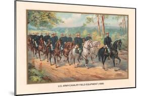 U.S. Army Cavalry Field Equipment, 1899-Arthur Wagner-Mounted Art Print