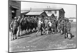 U.S. Army, Company F, 44th Infantry, Boxing, Camp Lewis, 1918-Marvin Boland-Mounted Giclee Print