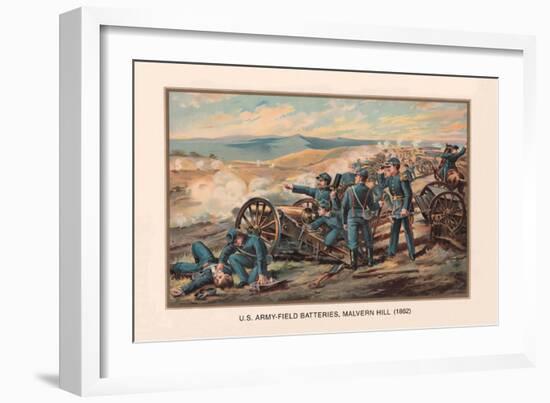 U.S. Army, Field Batteries, Malvern Hill, 1862-Arthur Wagner-Framed Art Print