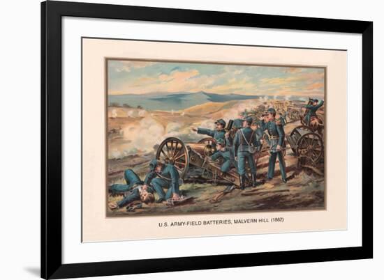 U.S. Army, Field Batteries, Malvern Hill, 1862-Arthur Wagner-Framed Art Print