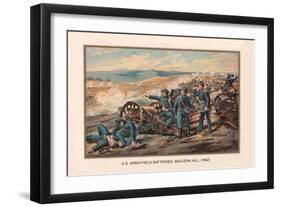 U.S. Army, Field Batteries, Malvern Hill, 1862-Arthur Wagner-Framed Premium Giclee Print