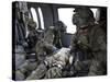 U.S. Army Flight Medics Aid a Simulated Casulaty in a UH-60 Black Hawk-Stocktrek Images-Stretched Canvas