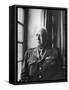 U.S. Army General George Patton Gazing Thoughfully Out of Window-null-Framed Stretched Canvas