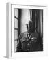 U.S. Army General George Patton Gazing Thoughfully Out of Window-null-Framed Photographic Print