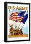 U.S. Army Guardian of the Colors WWII War Propaganda Art Print Poster-null-Framed Poster