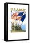 U.S. Army - Guardians of the Colors Poster-Thomas Woodburn-Framed Stretched Canvas