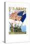 U.S. Army - Guardians of the Colors Poster-Thomas Woodburn-Stretched Canvas