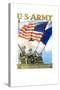 U.S. Army - Guardians of the Colors Poster-Thomas Woodburn-Stretched Canvas