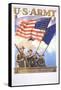 U.S. Army - Guardians of the Colors Poster-Tom Woodburn-Framed Stretched Canvas