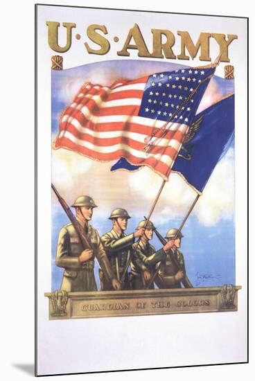 U.S. Army - Guardians of the Colors Poster-Tom Woodburn-Mounted Giclee Print