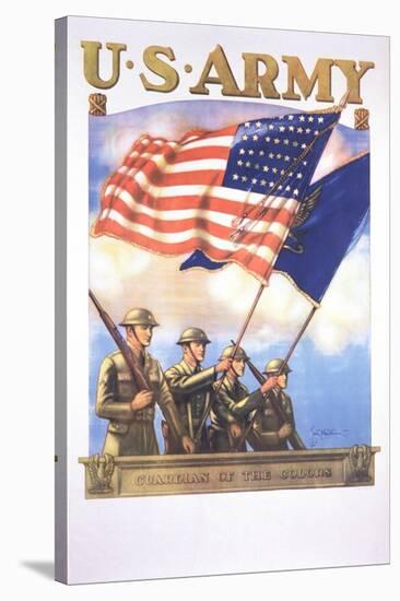 U.S. Army - Guardians of the Colors Poster-Tom Woodburn-Stretched Canvas