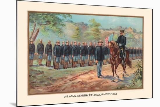 U.S. Army Infantry Field Equipment, 1899-Arthur Wagner-Mounted Art Print