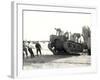 U.S. Army M7 Howitzer Motor Carrier Being Unloaded in Algiers-null-Framed Photographic Print