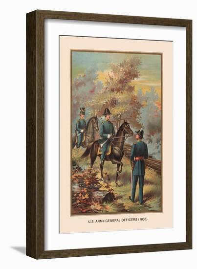 U.S. Army Officers, 1835-Arthur Wagner-Framed Art Print