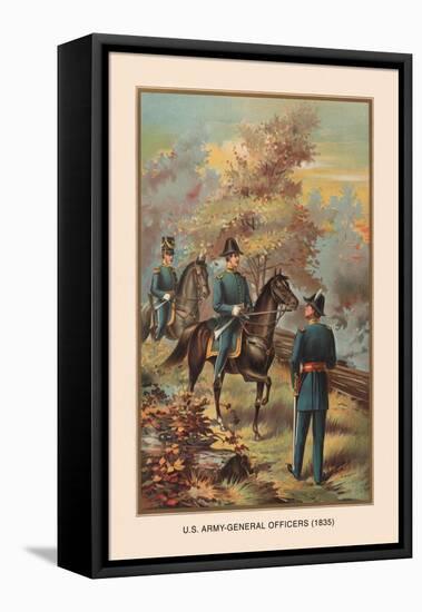 U.S. Army Officers, 1835-Arthur Wagner-Framed Stretched Canvas