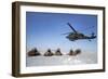 U.S. Army Paratroopers Pull Security after Exiting a Uh-60 Black Hawk-null-Framed Photographic Print