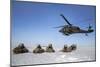 U.S. Army Paratroopers Pull Security after Exiting a Uh-60 Black Hawk-null-Mounted Photographic Print