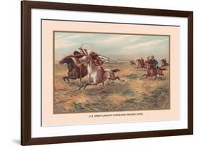 U.S. Army Pursuing Indians, 1876-Arthur Wagner-Framed Art Print